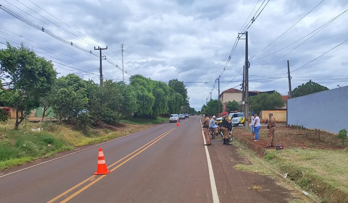 Atropelamento na PR 218 deixa feridos graves em Nova Fátima